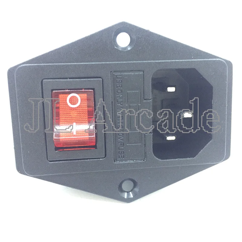 1Pc IO Switch With Fuse 3 Pin IEC320 C14 Plug ON/OFF Switch Socket With Female Plug For Power Supply Cord Arcade Machine
1Pc IO Switch With Fuse 3 Pin IEC320 C14 Plug ON/OFF Switch Socket With Female Plug For Power Supply Cord Arcade Machine