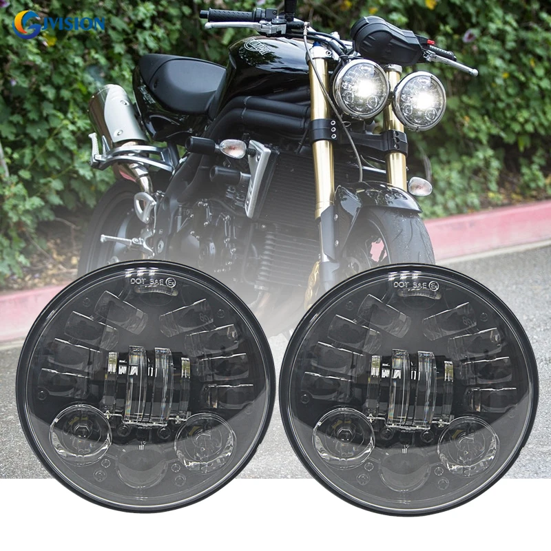 5.75'' inch 70W High/Low beam LED Headlight White DRL Yellow turn signal for Triumph Rocket iii 3 Speed Tripl & Street Triple
5.75'' inch 70W High/Low beam LED Headlight White DRL Yellow turn signal for Triumph Rocket iii 3 Speed Tripl & Street Triple