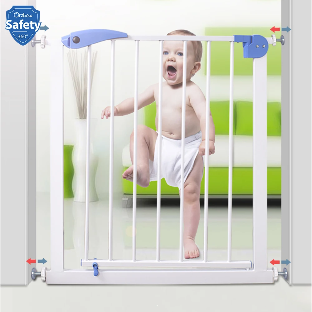 

Iron Baby Safety Gate Security Stairs Door fence for kids Children Protection Safe Doorway Gate Pets dog Isolating Fence Product