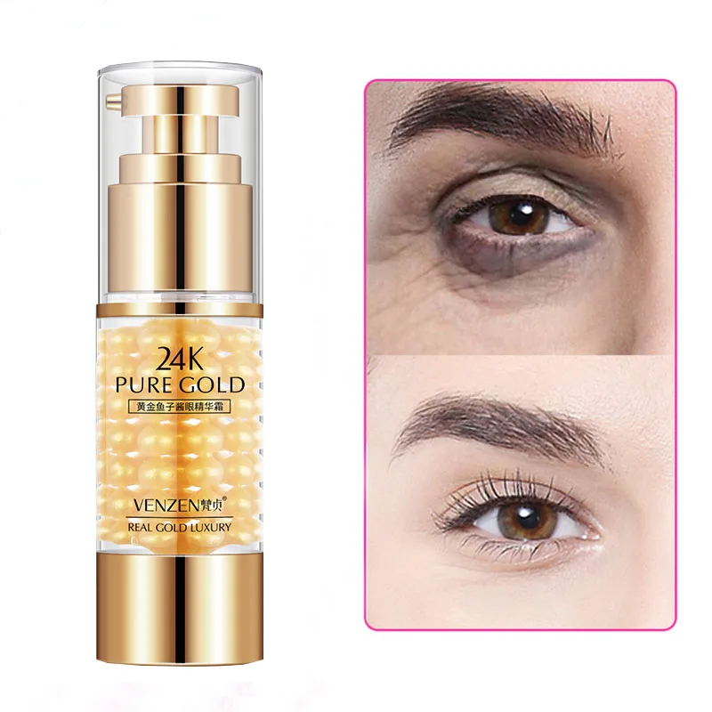 24K Gold Acid Eye Serum 35ML Anti-Wrinkle Remove Dark Circles Caviar Eyes Essence Anti Aging Ageless Instant Puffiness Drops D 
24K Gold Acid Eye Serum 35ML Anti-Wrinkle Remove Dark Circles Caviar Eyes Essence Anti Aging Ageless Instant Puffiness Drops D