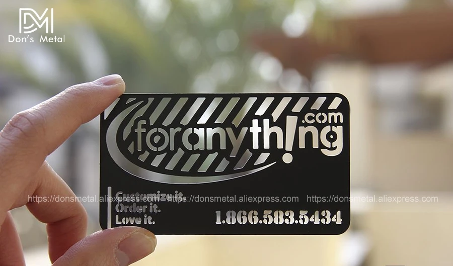 Dumb black metal card black metal business card creative production high-grade metal membership card business card