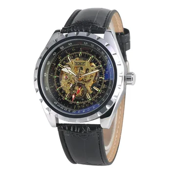 Automatic Mens Watch Mechanical Skeleton Watches Black Genuine Leather Business Men's Clock Luxury JARAGAR Watch Men reloj
Automatic Mens Watch Mechanical Skeleton Watches Black Genuine Leather Business Men's Clock Luxury JARAGAR Watch Men reloj