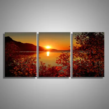 3 panels of Hot -sell sunset sea landscape canvas paintings poster printer of sofa background wall decals
3 panels of Hot -sell sunset sea landscape canvas paintings poster printer of sofa background wall decals