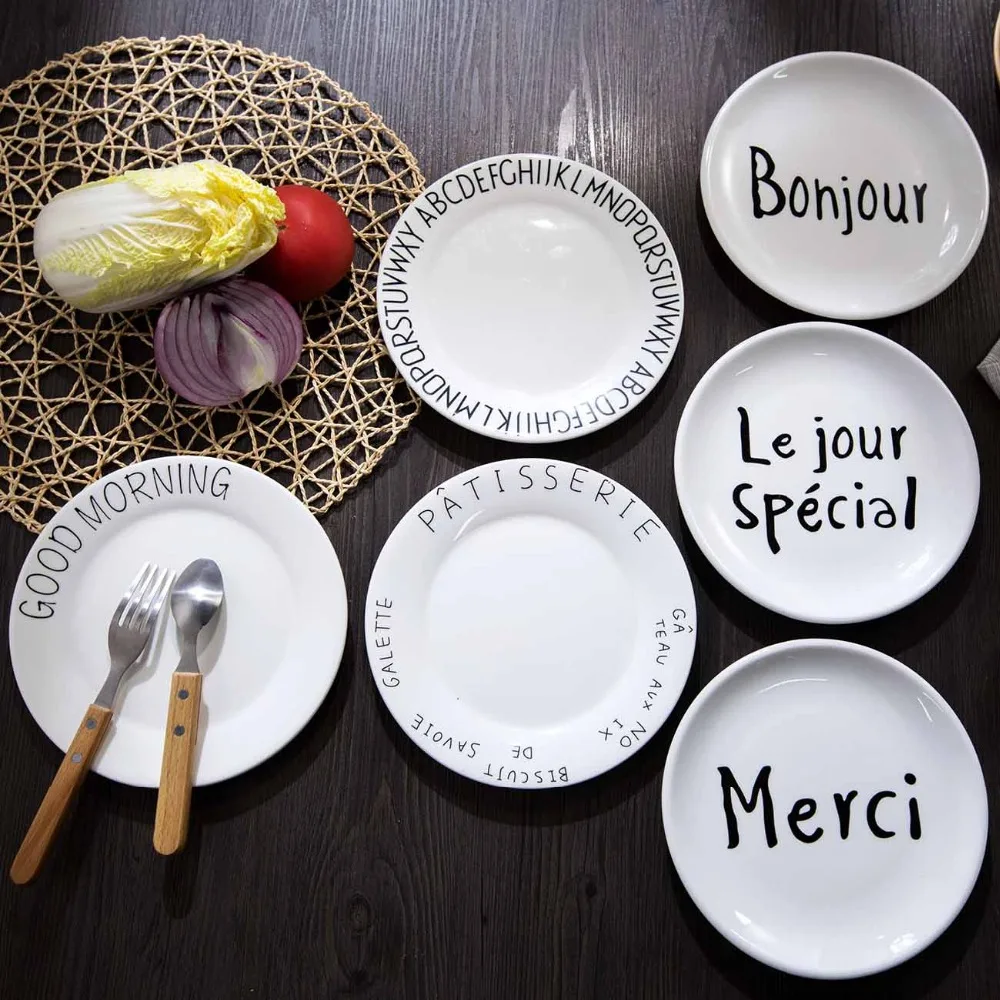 OTHERHOUSE Nordic Style Dinner Plates Dishes Kitchen Ceramic Dish Snack Steak Plate Creative Fruit Dessert Cake Plate Tableware
OTHERHOUSE Nordic Style Dinner Plates Dishes Kitchen Ceramic Dish Snack Steak Plate Creative Fruit Dessert Cake Plate Tableware