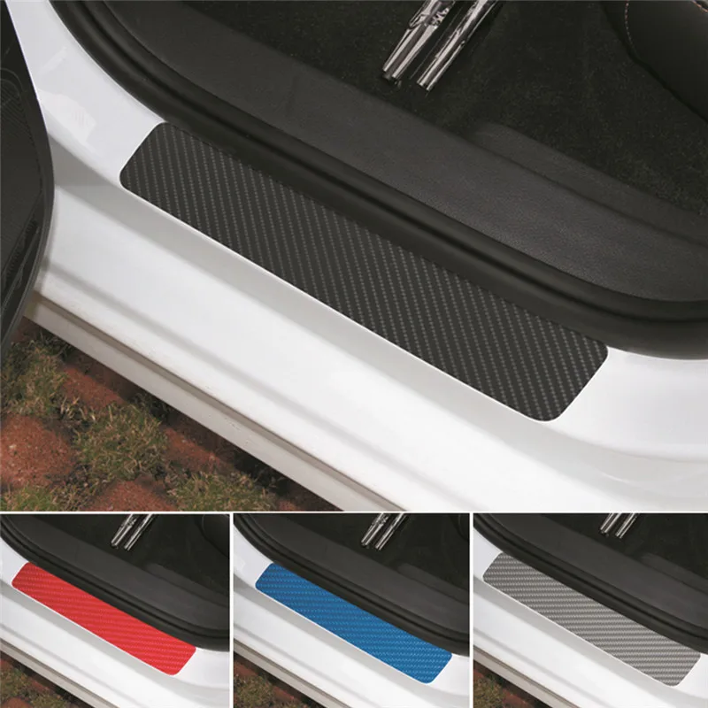 Anti-Scratch Car SUV Door Plate Door Sill Scuff Plate Stickers Carbon Fiber Look Anti-Scratch Car SUV Door Plate Door Sill Scuff Plate Stickers Carbon Fiber Look