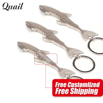 Quail Free Customlized Text/Logo with Shark Bottle Opener Keychain Key Ring Beer Opener as Gifts For Wedding Gift or Restaurant
Quail Free Customlized Text/Logo with Shark Bottle Opener Keychain Key Ring Beer Opener as Gifts For Wedding Gift or Restaurant