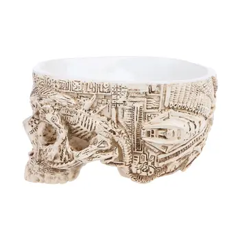 Hand Carved Skull Flower Pot Human Skull Bone Bowl Home Garden Decor Halloween Decoration
Hand Carved Skull Flower Pot Human Skull Bone Bowl Home Garden Decor Halloween Decoration