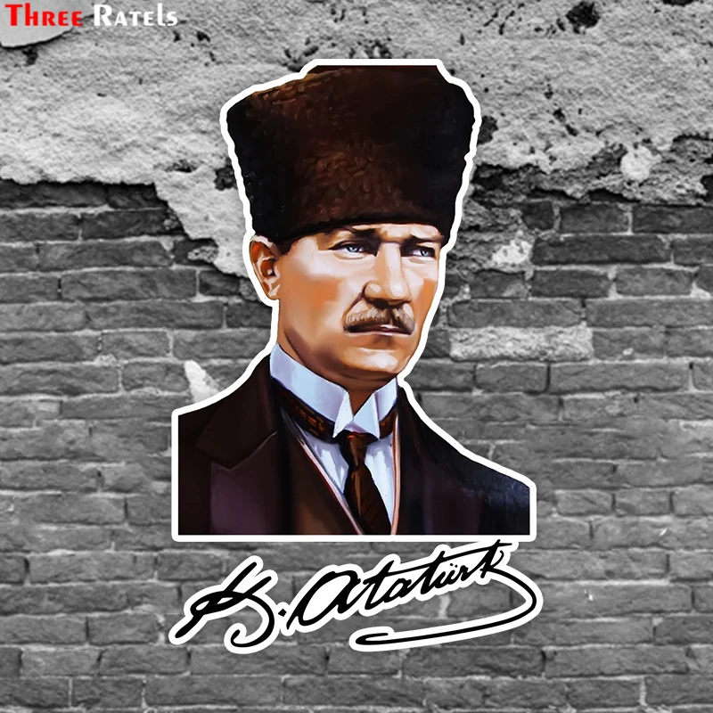 Three Ratels TZ-1846# 10.7x17cm Turkey Mustafa Kema Ataturk signature colorful car sticker funny styling removable decal
Three Ratels TZ-1846# 10.7x17cm Turkey Mustafa Kema Ataturk signature colorful car sticker funny styling removable decal