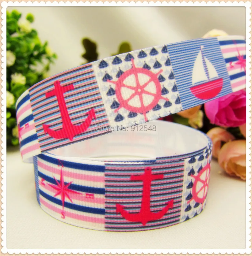 Лента grosgrain MD61722 22 мм серии Ocean материалы ручной работы сделай сам аксессуары для