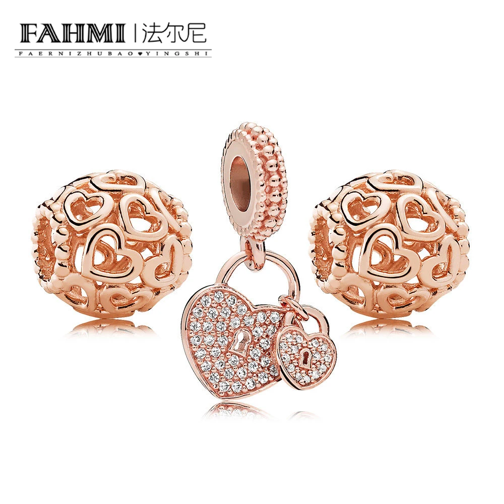 FAHMI CPPO 100% 925 Sterling Silver Rose Open Your Heart Charm Pack Beads fit charms original Bracelets jewelry A Set
FAHMI CPPO 100% 925 Sterling Silver Rose Open Your Heart Charm Pack Beads fit charms original Bracelets jewelry A Set