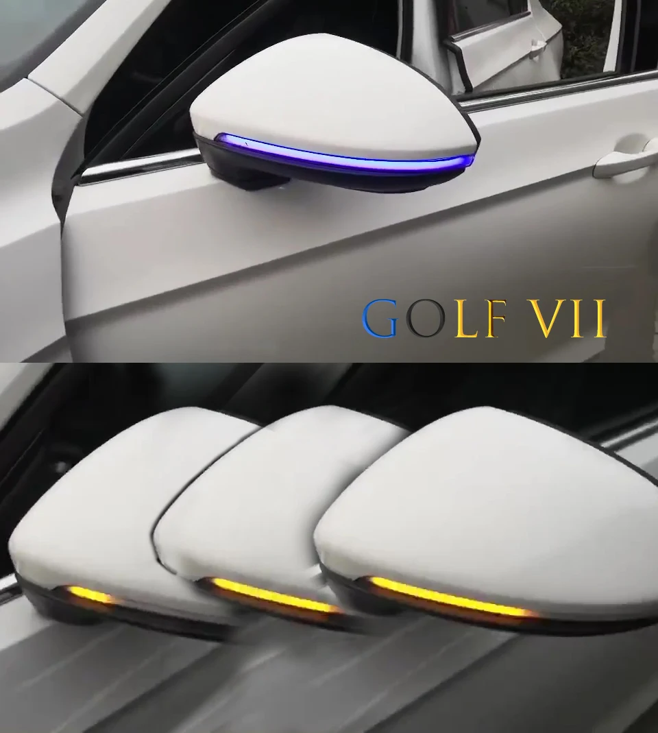Charm Blue Two-tone LED Flowing Rear View Dynamic Sequential MIRROR Water Turn Signal Light For VW Golf 7 MK7 VII
Charm Blue Two-tone LED Flowing Rear View Dynamic Sequential MIRROR Water Turn Signal Light For VW Golf 7 MK7 VII