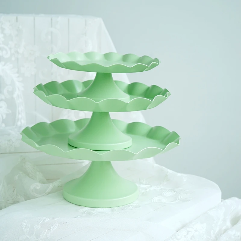SWEETGO wave edge cake tray cupcake stand cake tools macaroon green waterproof plate cake decoration for party dessert table
SWEETGO wave edge cake tray cupcake stand cake tools macaroon green waterproof plate cake decoration for party dessert table