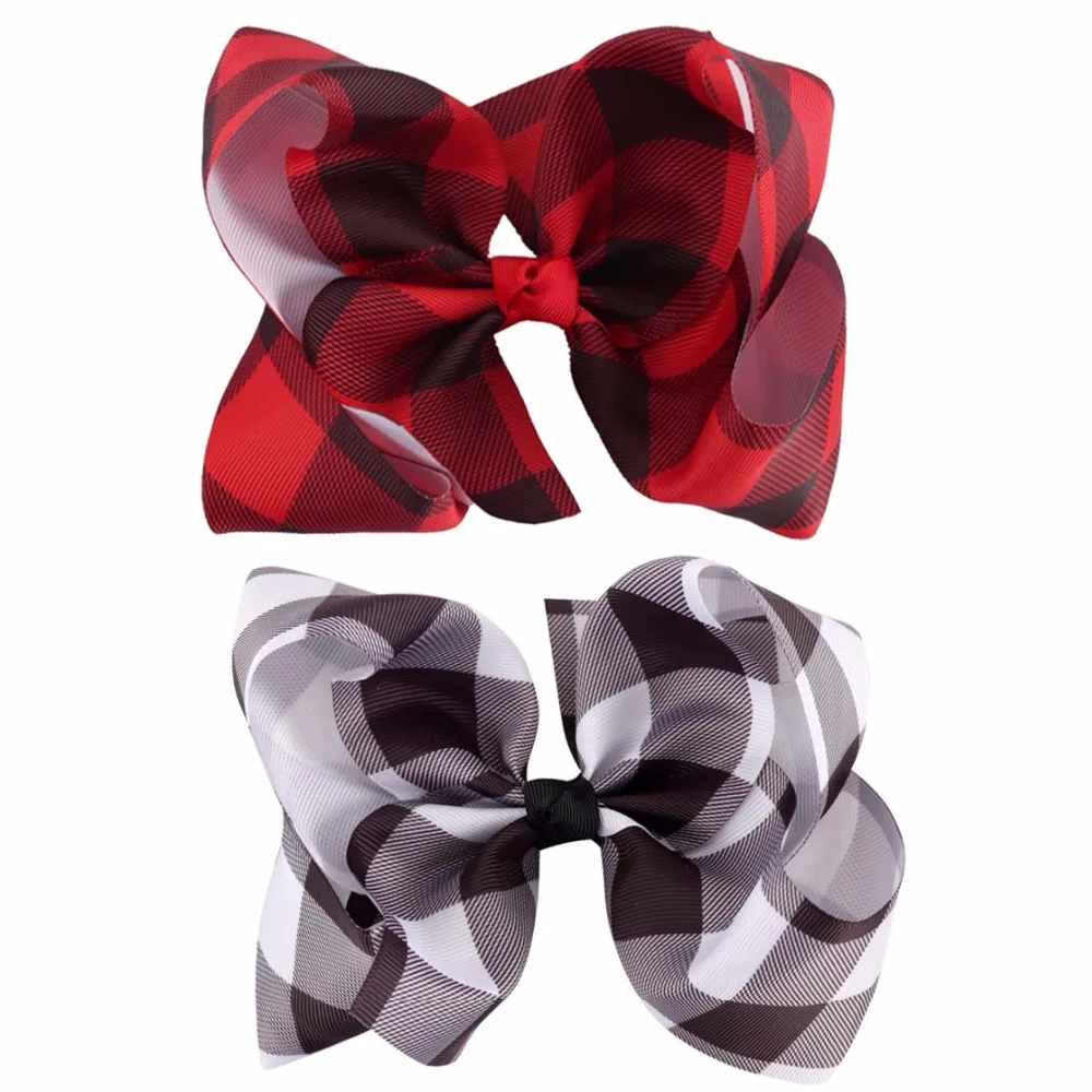 2 Pcs 6'' Plaid Grosgrain Ribbon Hair Bows for Girls Red Black Printed Hairgrips Handmade Bowknot Children Hair Accessories
2 Pcs 6'' Plaid Grosgrain Ribbon Hair Bows for Girls Red Black Printed Hairgrips Handmade Bowknot Children Hair Accessories