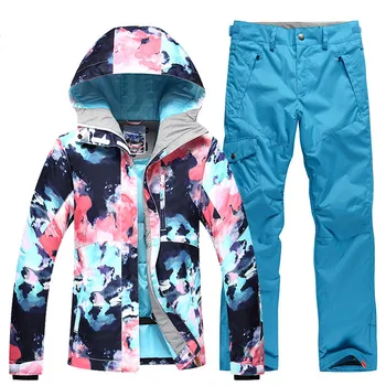 2018 printing Women Ski Suit Snowboard Skiing Jackets+warm Pants Breathable Windproof Womens Clothing Set Hooded
2018 printing Women Ski Suit Snowboard Skiing Jackets+warm Pants Breathable Windproof Womens Clothing Set Hooded