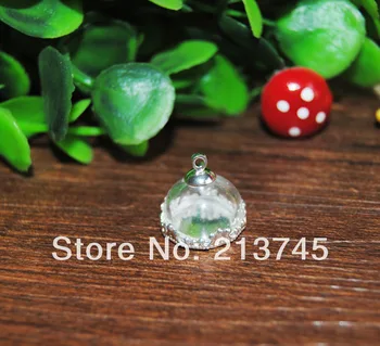 Free ship!!! NEW 20sets/lot 15mm half glass globe&silver base&6mm cap silver set glass bubble DIY glass vial pendant
Free ship!!! NEW 20sets/lot 15mm half glass globe&silver base&6mm cap silver set glass bubble DIY glass vial pendant