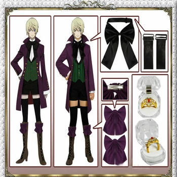 Anime Black Butler Season 2 Earl Alois Uniform Trancy Cosplay Party Costume Custome With Ring 
Anime Black Butler Season 2 Earl Alois Uniform Trancy Cosplay Party Costume Custome With Ring