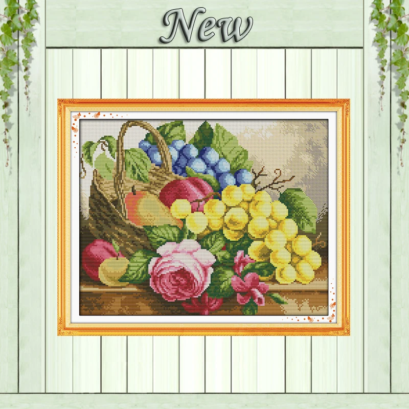 Fruit basket & flower,11CT Pattern Printed on the Canvas DMC 14CT Cross Stitch Embroidery kit,DIY Needlework Set,Home wall Decor
Fruit basket & flower,11CT Pattern Printed on the Canvas DMC 14CT Cross Stitch Embroidery kit,DIY Needlework Set,Home wall Decor