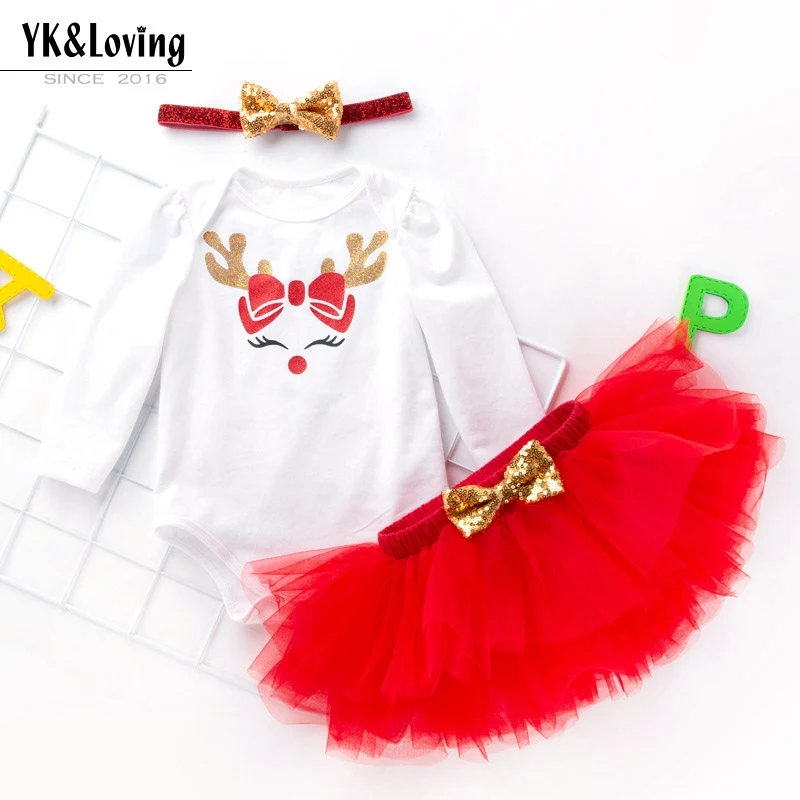 My First Christmas Girls Gift For New Years Long Sleeve Bodysuit+Headband+Skirt 3Pcs Clothes Cute Infantil Bebes Outfits Sets
My First Christmas Girls Gift For New Years Long Sleeve Bodysuit+Headband+Skirt 3Pcs Clothes Cute Infantil Bebes Outfits Sets