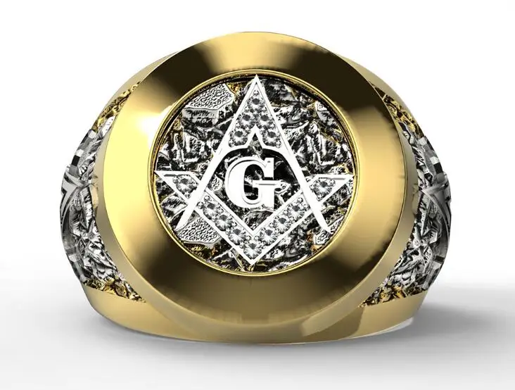 10pcs/lot Stainless Steel Rhinestone Masonic Ring Freemason Symbol G Freemason Titanium Ring Free Mason Rings Men's Jewelry
10pcs/lot Stainless Steel Rhinestone Masonic Ring Freemason Symbol G Freemason Titanium Ring Free Mason Rings Men's Jewelry