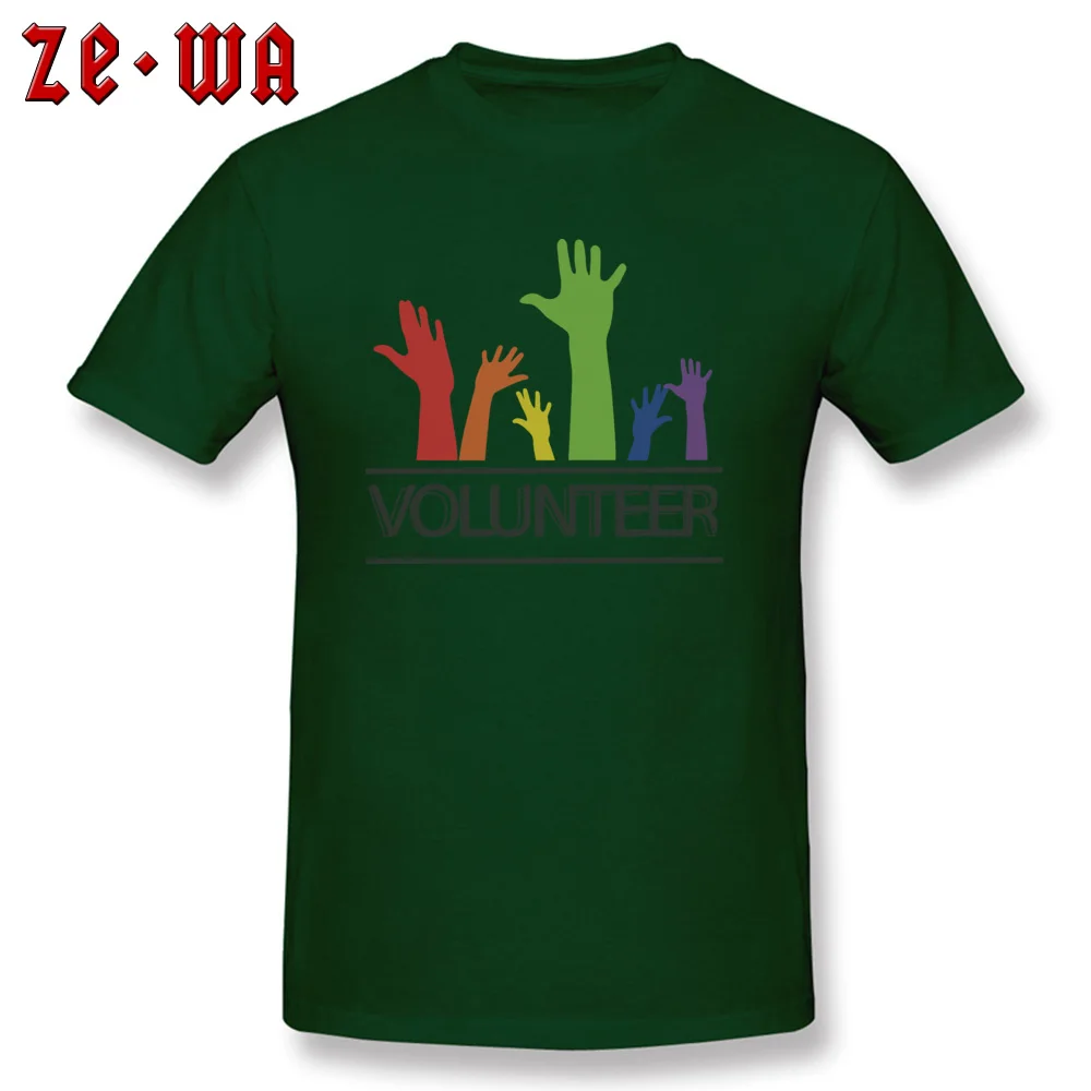 volunteer 1888823_960_720 100% Cotton Fabric T-Shirt for Men Short Sleeve T Shirt Popular ostern Day Crewneck Tops Tees Print volunteer 1888823_960_720 dark