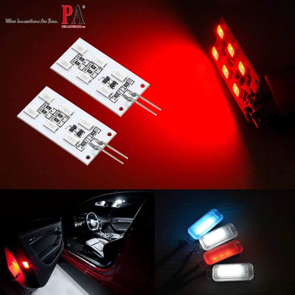 PA LED 2pcs x LED Courtesy Door Footwell LED Lamp for Audi 12V 6SMD 5630 LED Light PCB Module Light RED
PA LED 2pcs x LED Courtesy Door Footwell LED Lamp for Audi 12V 6SMD 5630 LED Light PCB Module Light RED
