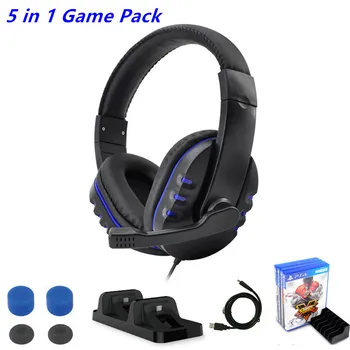 PS4/PS4 Pro/PS4 Slim 5 in 1 Game Pack Charger Dock Grips 80cm Charging Cable Microphone Gaming Headset 10 Games Stroage Stand
PS4/PS4 Pro/PS4 Slim 5 in 1 Game Pack Charger Dock Grips 80cm Charging Cable Microphone Gaming Headset 10 Games Stroage Stand
