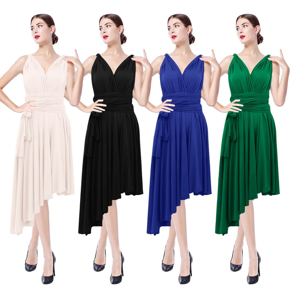 2019 Fashion Women Dress Asymmetric Hem Convertible Multi Way Wrap Infinity Dress for Ladies Evening Party Elegant Formal Dress
2019 Fashion Women Dress Asymmetric Hem Convertible Multi Way Wrap Infinity Dress for Ladies Evening Party Elegant Formal Dress