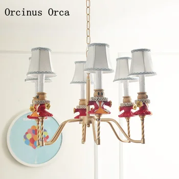 American creative Candleman chandelier boy's bedroom, girl's bedroom children's room lamp cartoon creative color King Chandelier
American creative Candleman chandelier boy's bedroom, girl's bedroom children's room lamp cartoon creative color King Chandelier
