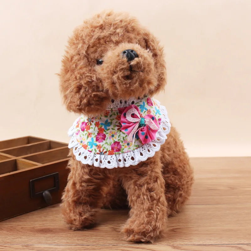 Bandana Cotton Scarf Lace Bow with Flower Grooming Puppy Accessories Pet Saliva Towel Neck 29cm for Small Pet Dog Accessories
Bandana Cotton Scarf Lace Bow with Flower Grooming Puppy Accessories Pet Saliva Towel Neck 29cm for Small Pet Dog Accessories