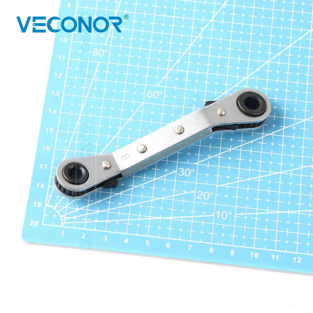 6x7mm Metric Reversible Ratchet Wrench Spanner Plum-Designed Ratcheting Bent Handle for Multifunctional Use
6x7mm Metric Reversible Ratchet Wrench Spanner Plum-Designed Ratcheting Bent Handle for Multifunctional Use