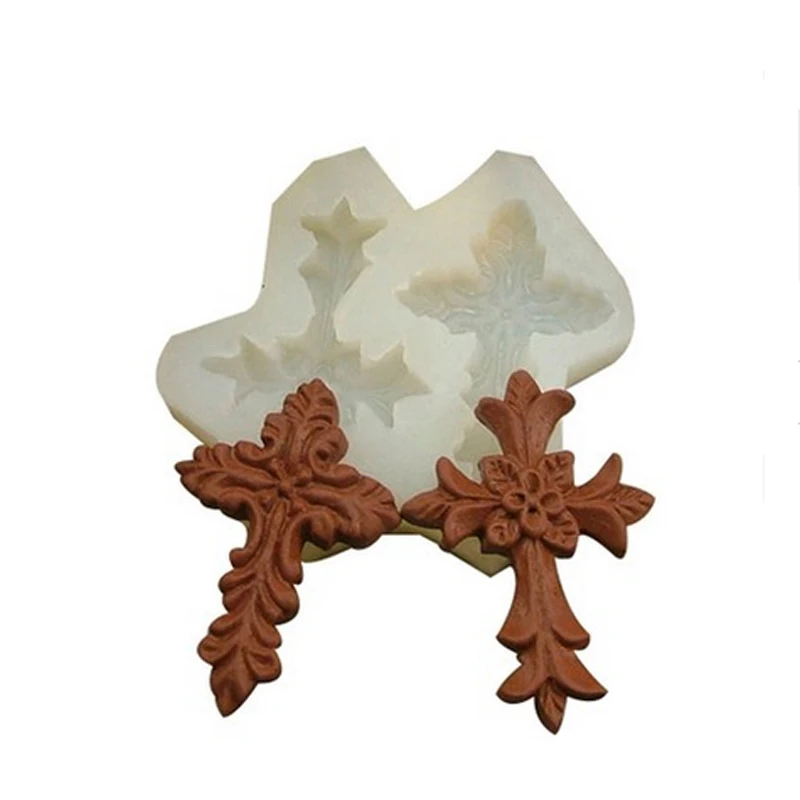 

Cross Fondant Mold For Cupcake Baby Shower Cake Decorating Candy Chocolate Baking Sugarcraft Gum Paste Sugar Craft Mould