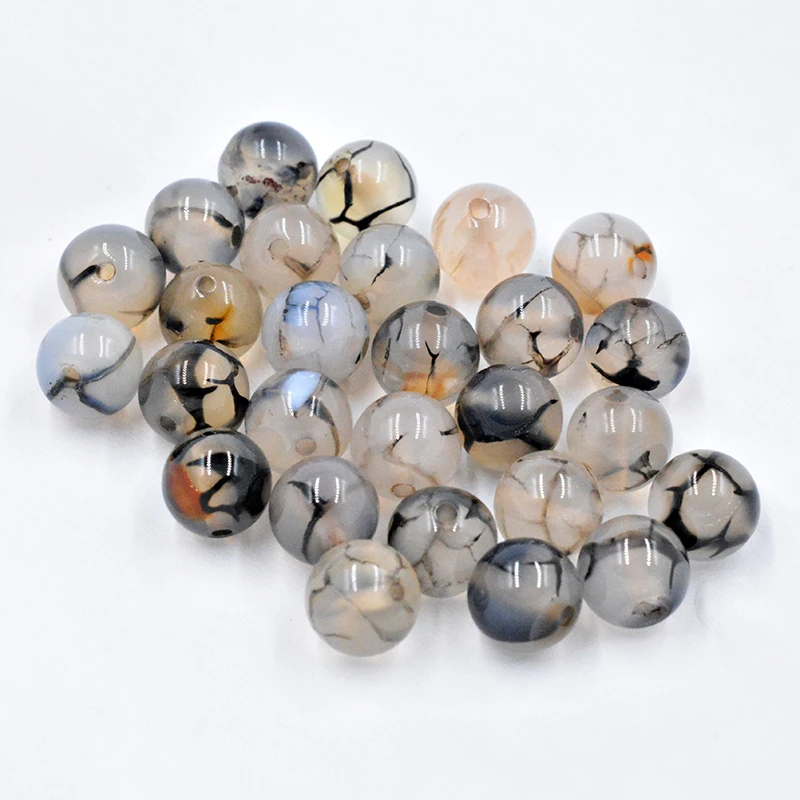 FLTMRH Natural Stone Black Dragon Vein Agates Round Loose Beads 6 8 10 12MM Pick Size For Jewelry Making
FLTMRH Natural Stone Black Dragon Vein Agates Round Loose Beads 6 8 10 12MM Pick Size For Jewelry Making