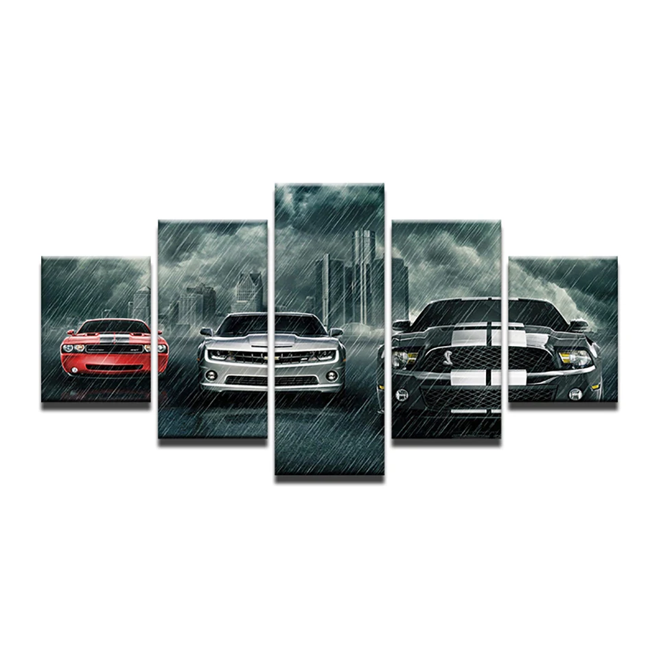 HD Home Decor Printed Paintings 5 Panel Ford Mustang Car In The Rain Pictures Wall Art Modular Canvas Poster Modern Bedroom
HD Home Decor Printed Paintings 5 Panel Ford Mustang Car In The Rain Pictures Wall Art Modular Canvas Poster Modern Bedroom