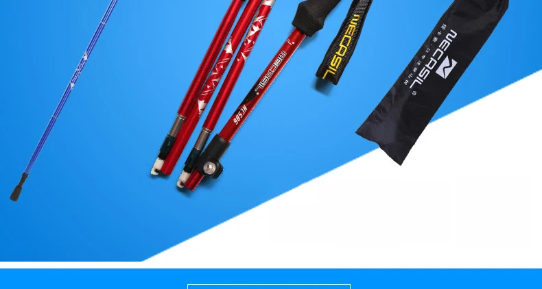 Aluminum alloy five section telescopic folding ultra short ultra light lock mountaineering staff Walking Stick Alpenstock Aluminum alloy five section telescopic folding ultra short ultra light lock mountaineering staff Walking Stick Alpenstock
