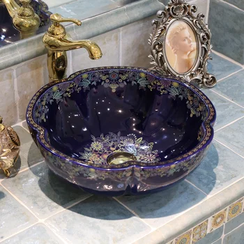 Europe Vintage Style Ceramic Art Basin Sinks Counter Top Wash Basin Bathroom Vessel Sinks Vanities ceramic art basins
Europe Vintage Style Ceramic Art Basin Sinks Counter Top Wash Basin Bathroom Vessel Sinks Vanities ceramic art basins
