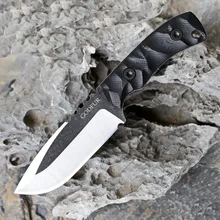 GODFUR outdoor fixed blade knife 8CrMoV blade G10 handle camping mountaineering hunting survival tactics straight knives sleeve
GODFUR outdoor fixed blade knife 8CrMoV blade G10 handle camping mountaineering hunting survival tactics straight knives sleeve