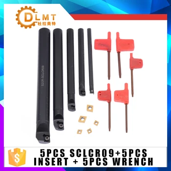 CNC internal control boring bar 5pcs SCLCR09 7/10/12/16/20mm Tool bar + 5pcs Insert + 5pcs Wrench
CNC internal control boring bar 5pcs SCLCR09 7/10/12/16/20mm Tool bar + 5pcs Insert + 5pcs Wrench