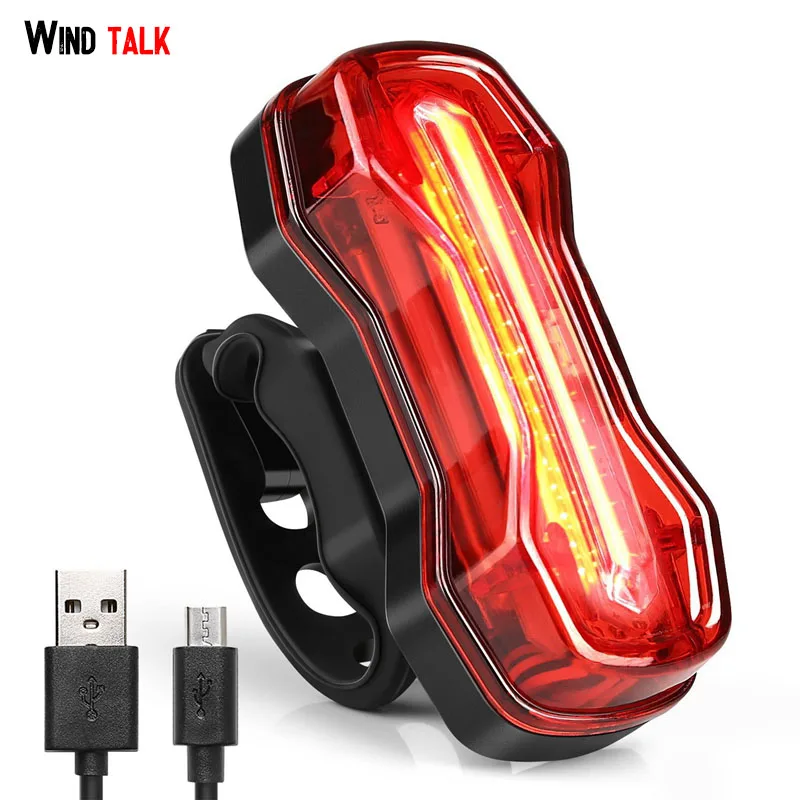 Wind Talk 6 Modes 120 Lumens Usb Rechargeable CoB Led Bicycle Tail Light Running Mtb Bike Back Rear Light Safety Cycling Night
Wind Talk 6 Modes 120 Lumens Usb Rechargeable CoB Led Bicycle Tail Light Running Mtb Bike Back Rear Light Safety Cycling Night