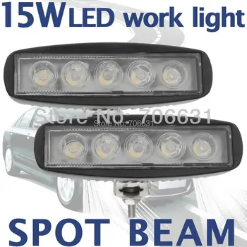 THTMH 2pcs 15W Black LED Off road Slim Spot Work Light Pencil beam Lamp 12V/24V for car Truck 4WD 4X4
THTMH 2pcs 15W Black LED Off road Slim Spot Work Light Pencil beam Lamp 12V/24V for car Truck 4WD 4X4