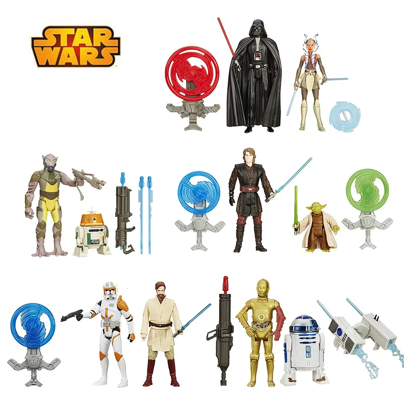 Star Wars(Pack of 2)Darth Vader Stormtrooper Boba ett Yoda Obi Wan bb8 R2-D2 C-3PO C1-10P Action Figure Gift Toy For Children
Star Wars(Pack of 2)Darth Vader Stormtrooper Boba ett Yoda Obi Wan bb8 R2-D2 C-3PO C1-10P Action Figure Gift Toy For Children