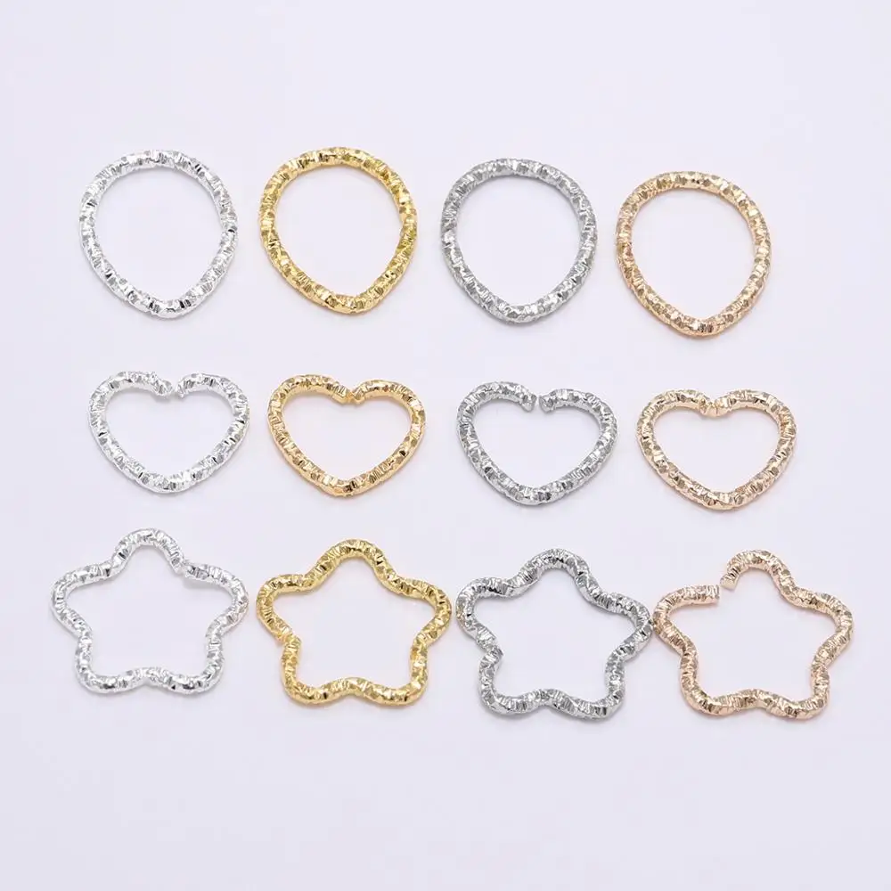 50pcs/lot 16.5mm Gold Star Jump Rings Twisted Split Rings Craft Charm Spacer Connectors For DIY Jewelry Making Finding Supplies
50pcs/lot 16.5mm Gold Star Jump Rings Twisted Split Rings Craft Charm Spacer Connectors For DIY Jewelry Making Finding Supplies