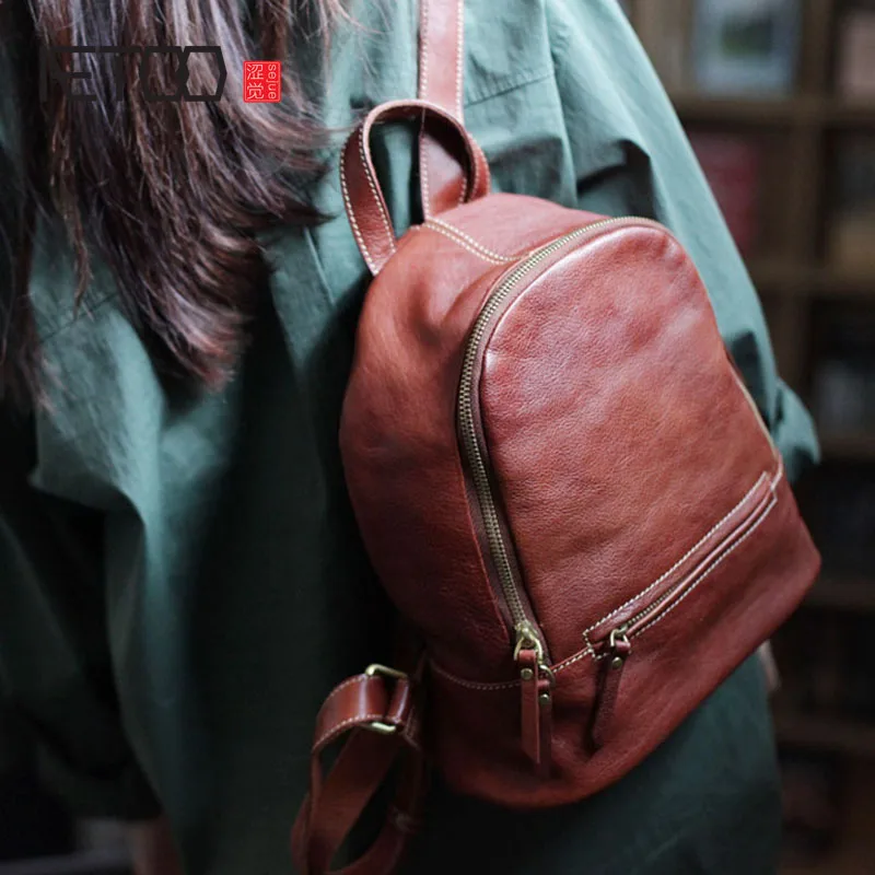 BJYL New leather shell shoulder bag female retro casual art soft leather suede leather college wind small backpack
BJYL New leather shell shoulder bag female retro casual art soft leather suede leather college wind small backpack