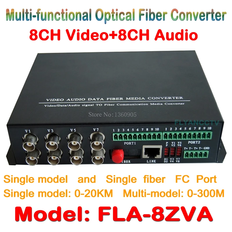 8ch Video Audio fiber optical media transceiver 8ch video + 8CH audio to Fiber Optical Converter Integrated for CCTV AV System
8ch Video Audio fiber optical media transceiver 8ch video + 8CH audio to Fiber Optical Converter Integrated for CCTV AV System