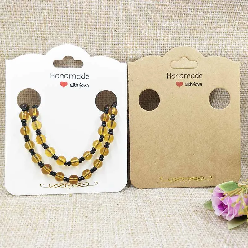 Golden Foil 100PCS New Kraft/White Necklace Card For Bracelet /Hair Band Card Handmade With Love Hair Clip Card Card 10x8cm
Golden Foil 100PCS New Kraft/White Necklace Card For Bracelet /Hair Band Card Handmade With Love Hair Clip Card Card 10x8cm