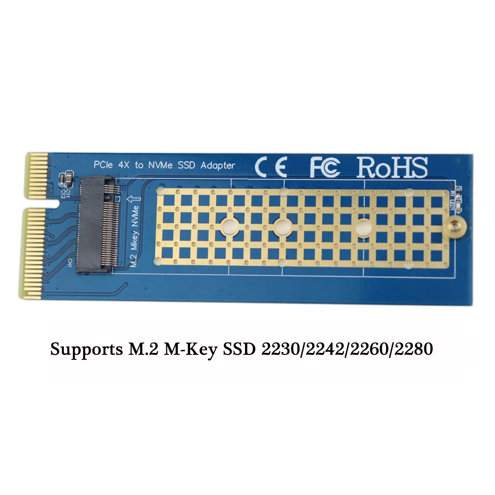 Адаптер NGFF M.2 M Key к PCI Express Расширительная плата преобразователь PCIe 3 0 4X NVME SSD