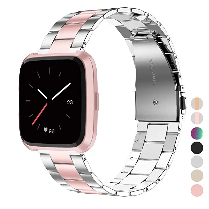 Stainless Steel Watch Strap For Fitbit Versa/VERSA 2 Band Screwless Bracelet Replacement Metal Wristbands For Fitbit Versa Lite
Stainless Steel Watch Strap For Fitbit Versa/VERSA 2 Band Screwless Bracelet Replacement Metal Wristbands For Fitbit Versa Lite
