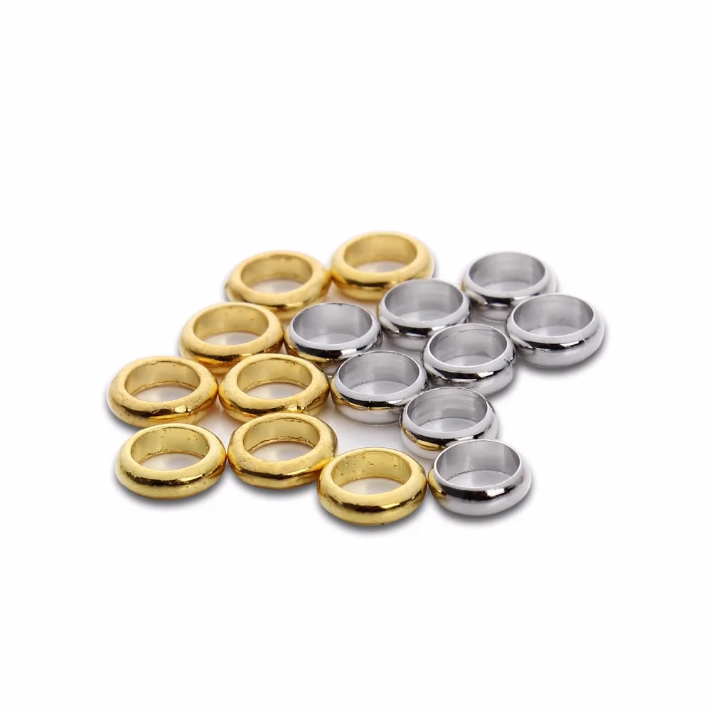 LOULRUR 100pcs/lot Gold/Rhodium Metal Spacer Beads Big Hole 5mm Round Loose Beads for Bracelets Jewelry Making Findings
LOULRUR 100pcs/lot Gold/Rhodium Metal Spacer Beads Big Hole 5mm Round Loose Beads for Bracelets Jewelry Making Findings