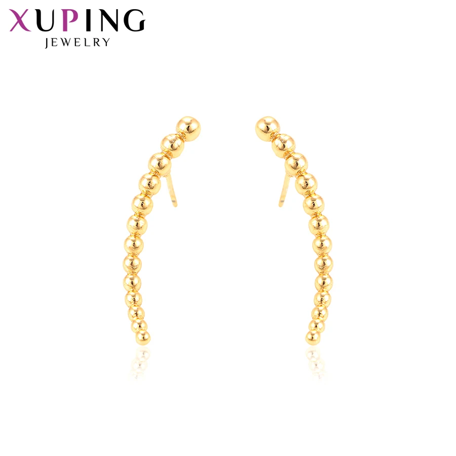 Xuping Fashion Elegant Earrings for Women Gold Color Plated Simple Eardrops Christmas Day Jewelry Gifts S77,5-95069
Xuping Fashion Elegant Earrings for Women Gold Color Plated Simple Eardrops Christmas Day Jewelry Gifts S77,5-95069