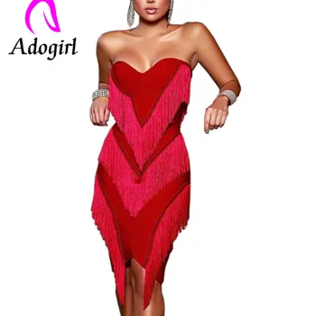 Adogirl strapless 3 layers tasssels dress sexy patchwork back zipper dress heart-shaped collar lady party dress
Adogirl strapless 3 layers tasssels dress sexy patchwork back zipper dress heart-shaped collar lady party dress