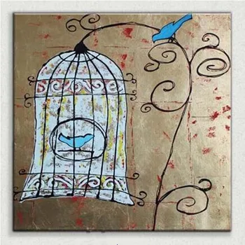 Handmade oil Painting the bird in the cage oil Paintings on Canvas Abstract Animal Oil Painting Home Decor Hang Picture wall art
Handmade oil Painting the bird in the cage oil Paintings on Canvas Abstract Animal Oil Painting Home Decor Hang Picture wall art
